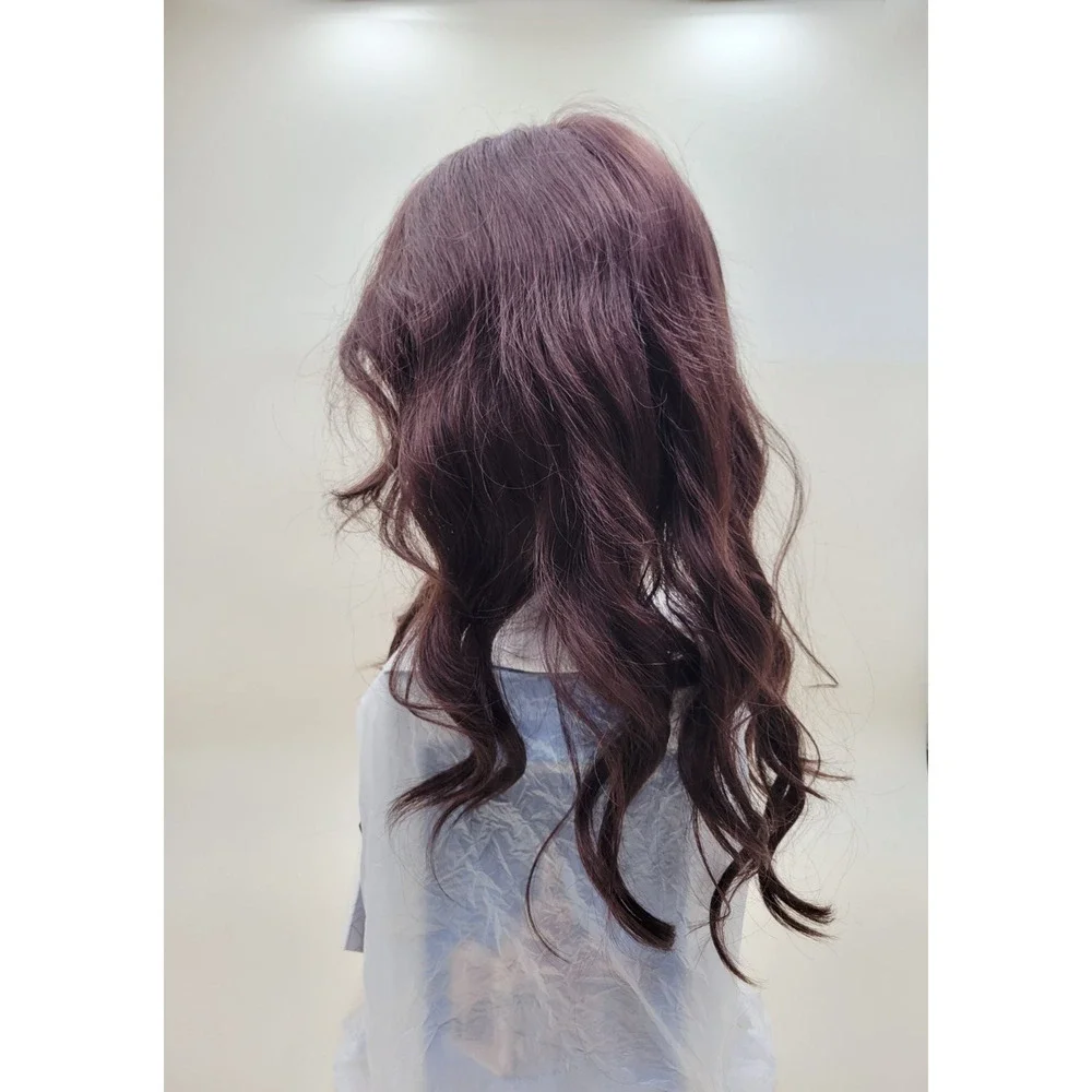 Noriko Jaden Wig Mulberry Brown Long Wavy Synthetic Hair Side Bangs 1707N NIB